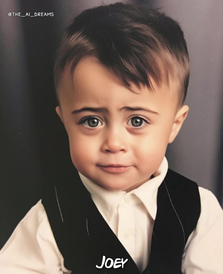 AI depicts what Matt LeBlanc would look like as a kid. | Credit: IG/the_AI_dreams